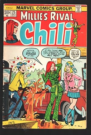 Chili #25 1973--Mod fashions-Millie appears-Pin-up page-Stan Lee stories-VG