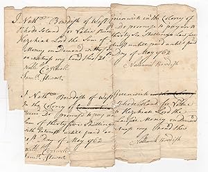 [Manuscript Document Signed] Colonial Rhode Island Promissory Notes