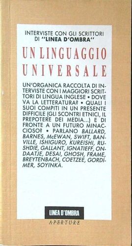 Seller image for Un linguaggio Universale. for sale by FIRENZELIBRI SRL