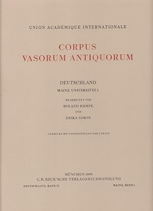 Bild des Verkufers fr Corpus vasorum antiquorum - Mainz, Universitt. Bd. 1. Deutschland; Teil: Bd. 15. zum Verkauf von Fundus-Online GbR Borkert Schwarz Zerfa