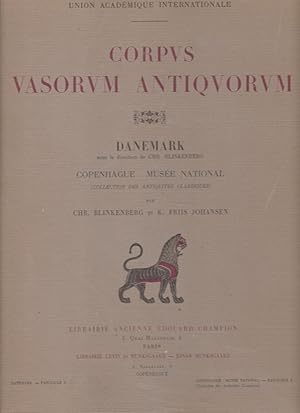 Bild des Verkufers fr Corpus vasorum antiquorum - Copenhague, Muse National. Danemark, Fascicule 5. zum Verkauf von Fundus-Online GbR Borkert Schwarz Zerfa