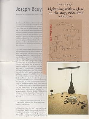 Bild des Verkufers fr Lightning with a glare on the stag. 1958-1985 by Joseph Beuys. zum Verkauf von Fundus-Online GbR Borkert Schwarz Zerfa