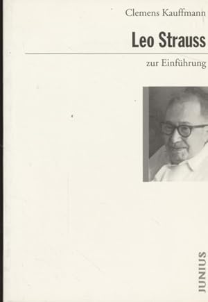 Imagen del vendedor de Leo Strauss zur Einfhrung. a la venta por Fundus-Online GbR Borkert Schwarz Zerfa