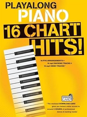 Bild des Verkufers fr Playalong Piano: 16 Chart Hits (Piano Vocal Book & Download Card) zum Verkauf von moluna