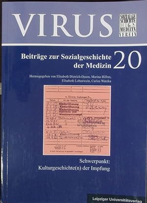 Bild des Verkufers fr Schwerpunkt: Kulturgeschichte(n) der Impfung. zum Verkauf von Antiquariat Bookfarm
