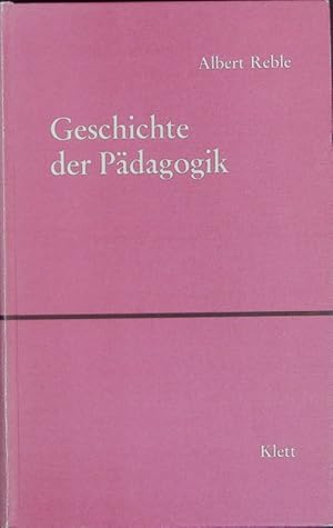 Seller image for Geschichte der Pdagogik. for sale by Antiquariat Bookfarm