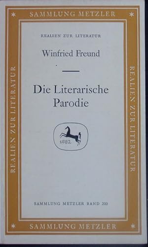 Bild des Verkufers fr Die Literarische Parodie. Sammlung Metzler, 200. zum Verkauf von Antiquariat Bookfarm