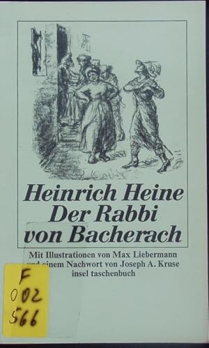 Bild des Verkufers fr Der Rabbi von Bacherach. Ein Fragment. zum Verkauf von Antiquariat Bookfarm