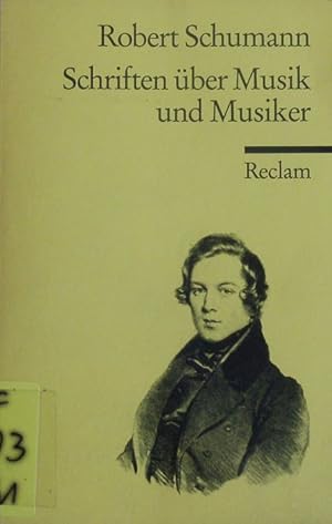 Bild des Verkufers fr Schriften ber Musik und Musiker. zum Verkauf von Antiquariat Bookfarm