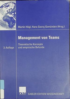 Imagen del vendedor de Management von Teams. Theoretische Konzepte und empirische Befunde. a la venta por Antiquariat Bookfarm