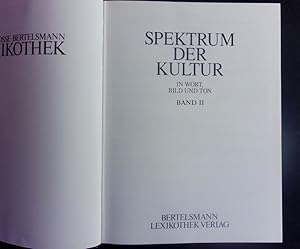 Image du vendeur pour Spektrum der Kultur Band 2. Die groe Bertelsmann-Lexikothek. In Wort, Bild und Ton. mis en vente par Antiquariat Bookfarm