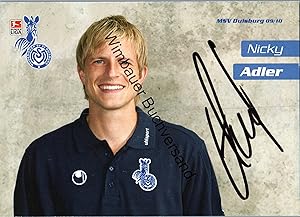 Bild des Verkufers fr Original Autogramm Nicky Adler Duisburg /// Autograph signiert signed signee Saison 2009 / 2010 zum Verkauf von Antiquariat im Kaiserviertel | Wimbauer Buchversand