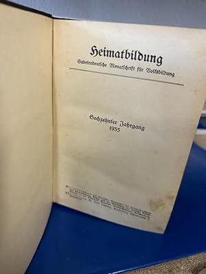 Heimatbildung. Monatsblätter für heimatliches Volksbildungswesen - 16. Jahrgang 1935