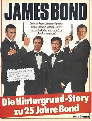 Imagen del vendedor de James Bond - Die Hintergrund-Story zu 25 Jahre Bond a la venta por Klaus Kreitling