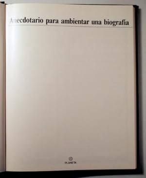 Imagen del vendedor de ANECDOTARIO PARA AMBIENTAR UNA BIOGRAFA. Publicidad en prensa 1900-1975 - Barcelona 1982 - Ilustrado a la venta por Llibres del Mirall