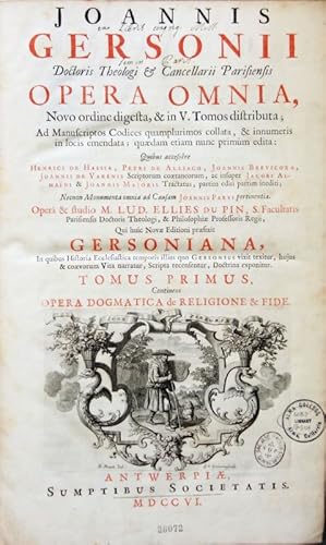 Opera Omnia, novo ordine digesta, & in V. tomos distributa; ad manuscriptos Codices quamplurimos ...