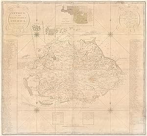 Antigua in the West Indies America. Laid Down by actual Survey, and engraved by John Luffman, in ...