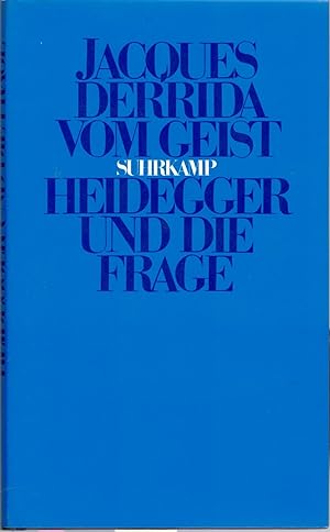 Bild des Verkäufers für Vom Geist - Heidegger und die Frage zum Verkauf von Antiquariat Hans Wäger