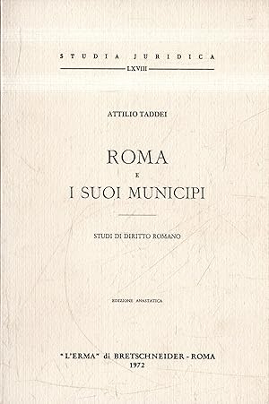 Roma e i suoi municipi: studi di diritto romano