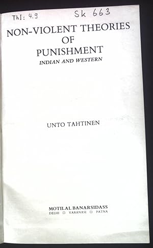 Seller image for Non-violent theories of punishment: Indian and Western. for sale by books4less (Versandantiquariat Petra Gros GmbH & Co. KG)