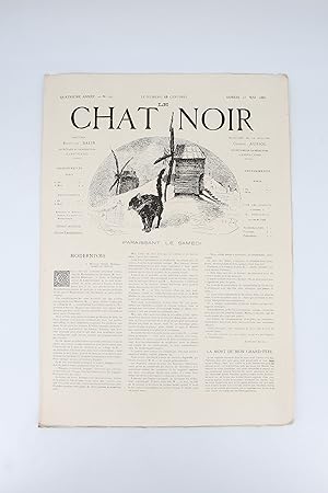 Seller image for Le Chat noir N176 de la quatrime anne du samedi 21 mai 1885 for sale by Librairie Le Feu Follet