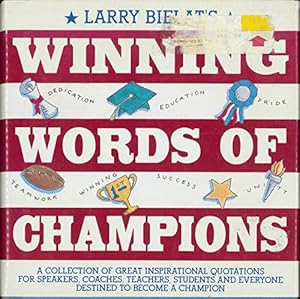 Bild des Verkufers fr Winning Words of Champions zum Verkauf von Reliant Bookstore