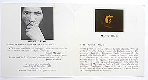 Image du vendeur pour Marco del Re. Giuseppe Pino. Il Diaframma galleria e libreria dell'immagine de Il Diaframma Fotografia Italiana, Milano 10 dicembre 1975. mis en vente par Roe and Moore