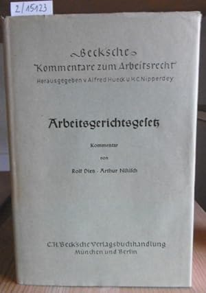 Seller image for Arbeitsgerichtsgesetz. Kommentar. for sale by Versandantiquariat Trffelschwein