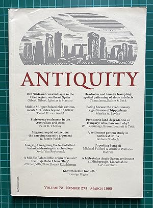 Seller image for Antiquity Journal, Volume 72, Number 275, March 1998 for sale by ACCESSbooks