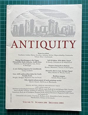 Seller image for Antiquity Journal, Volume 75, Number 290, December 2001 for sale by ACCESSbooks