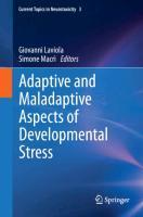 Bild des Verkufers fr Adaptive and Maladaptive Aspects of Developmental Stress zum Verkauf von moluna