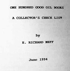 One Hundred Good Oil Books / A Collector's Check List