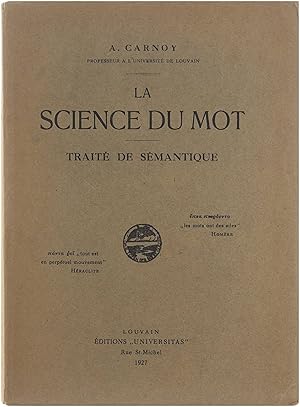 La science du mot, traité de sémantique