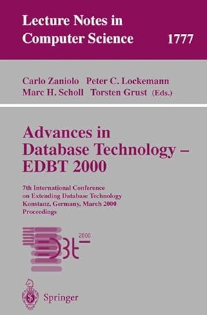 Seller image for Advances in Database Technology - EDBT 2000 for sale by moluna