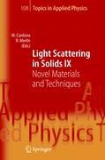 Immagine del venditore per Light Scattering in Solids IX venduto da moluna