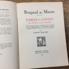 Fables et Contes en Patois Saintongeais. Réunis pour la première fois, collationnés sur les manus...