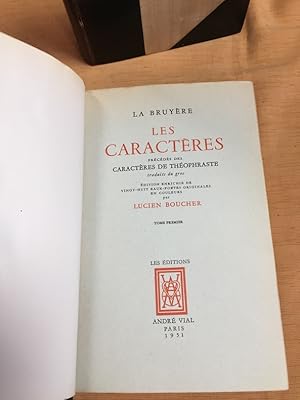 Les caractères. Précédés des Caractères de Théophraste.