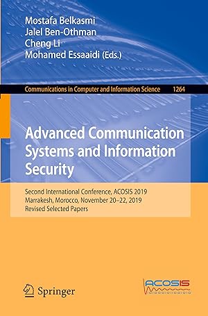 Immagine del venditore per Advanced Communication Systems and Information Security venduto da moluna