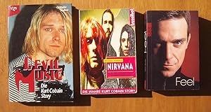 Seller image for Drei Bcher: 1. Devil Music, Die Kurt Cobain Story ; 2. Nirvana. Come As You Are: Die wahre Kurt Cobain Story ; 3. Feel - Robbie Williams for sale by Versandantiquariat Manuel Weiner