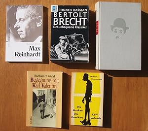 Konvolut mit fünf Bücher: 1. Charles Chaplin. Die Geschichte meines Lebens. ; 2. Max Reinhardt ; ...