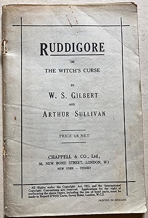 Ruddigore Or The Witch's Curse