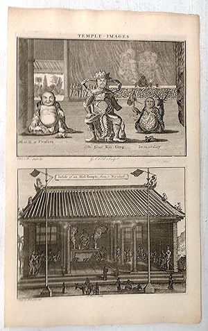 Seller image for Temple Images: Mi ni fo or Pleasure, The Good Kin Gang, & Immortality; Inside of an Idol Temple, from Nieuhof for sale by Attic Books (ABAC, ILAB)