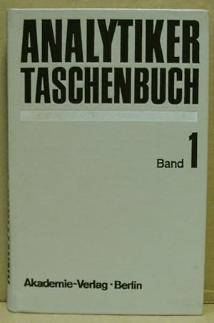 Bild des Verkufers fr Analytiker-Taschenbuch, Band 1. zum Verkauf von Nicoline Thieme