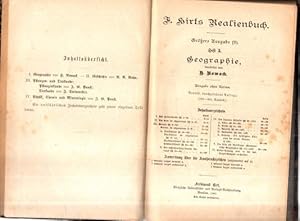 Ferdinand Hirts Realienbuch Nr. 18. Stoffe für den Unterricht in den Realien in schulgemäßer Form.