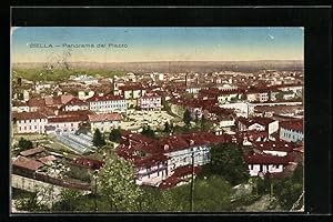 Cartolina Biella, Panorama dal Piazzo