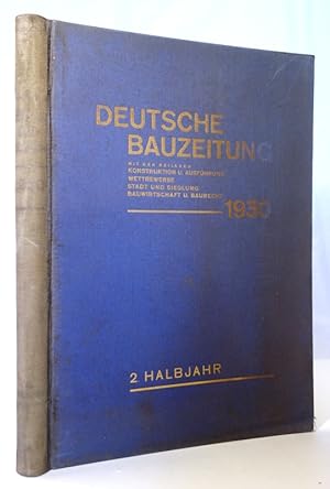 Deutsche Bauzeitung DBZ. 1930, 2. Halbjahr. Hefte 53 bis 102.