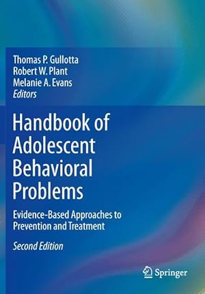 Seller image for Handbook of Adolescent Behavioral Problems for sale by moluna