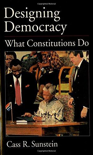 Imagen del vendedor de Designing Democracy: What Constitutions Do a la venta por WeBuyBooks