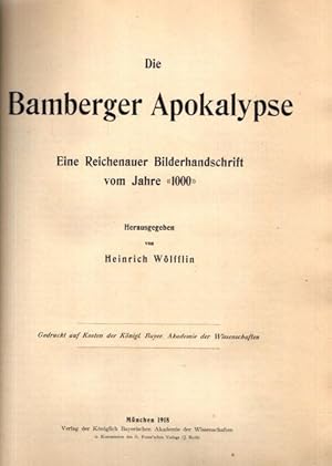 Bild des Verkufers fr Die Bamberger Apokalypse. Eine Reichenauer Bilderhandschrift vom Jahre "1000". zum Verkauf von nika-books, art & crafts GbR