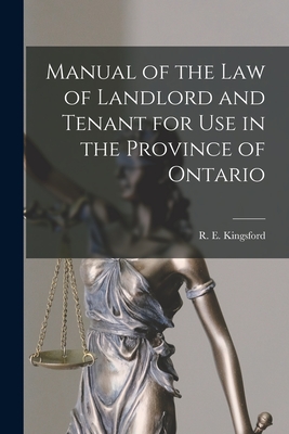 Image du vendeur pour Manual of the Law of Landlord and Tenant for Use in the Province of Ontario [microform] (Paperback or Softback) mis en vente par BargainBookStores